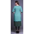 thumbnail image 4 of Bimba Kurtis Droits à Panneaux pour Femmes Robe Kurti Longue Haut Indien Imprimé, 4 of 5