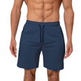 thumbnail image 1 of Plebaso Men's Athletic Shorts Casual Drawstring Quick Dry Running Shorts Lightweight with Zipper Pockets, 1 of 6