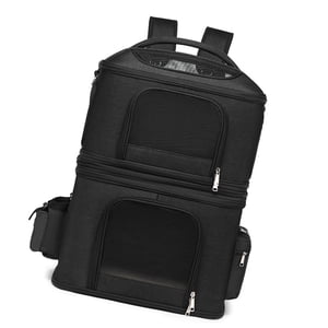 Double Cat Carrier pour 2 Chats, porte-bagage pour chien de voyage sac à dos pour chien avec protection confortable des épaules