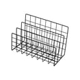 thumbnail image 2 of Nordic Metal Wire File Holder,3 Compartment Desktop Book Organizer,Minimalist Iron Magazine Rack for Office Desk Document Notebook Book Home Tabletop Storage, 2 of 6