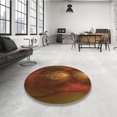thumbnail image 4 of Ahgly Company Machine Washable Indoor Rectangle Transitional Mahogany Brown Area Rugs, 6' x 9', 4 of 7