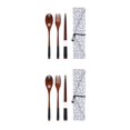 thumbnail image 2 of Maytalsory Set School Student Chopstick Fork Spoon Flatware with Storage Bag Type 8 2Set, 2 of 6