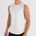 thumbnail image 1 of Jusqu'à 50 % de Rabais Horkkom Débardeur pour Homme Été Couleur Unie Col Ras du Cou Sans Manches Chandails Décontractés d'Extérieur Entraînement Chandails pour Muscles, 1 of 6