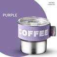 thumbnail image 1 of Glass&Bottle Insulated Coffee Cup 400ML with Lid Stainless Steel Travel Mug Leak Proof -Spill Inner Elastic Sleeve for Home Car, 1 of 7