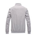 thumbnail image 2 of Dvkptbk Veste Décontractée pour Homme à Col Montant Veste de Printemps Automne Veste à Fermeture Éclair Veste à Manches Longues Veste Ajustée Veste Légère, 2 of 3