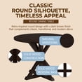 thumbnail image 2 of ROME + OAK Spier 40" Modern Farmhouse Pedestal Round Dining Table, Dark Brown, 2 of 8