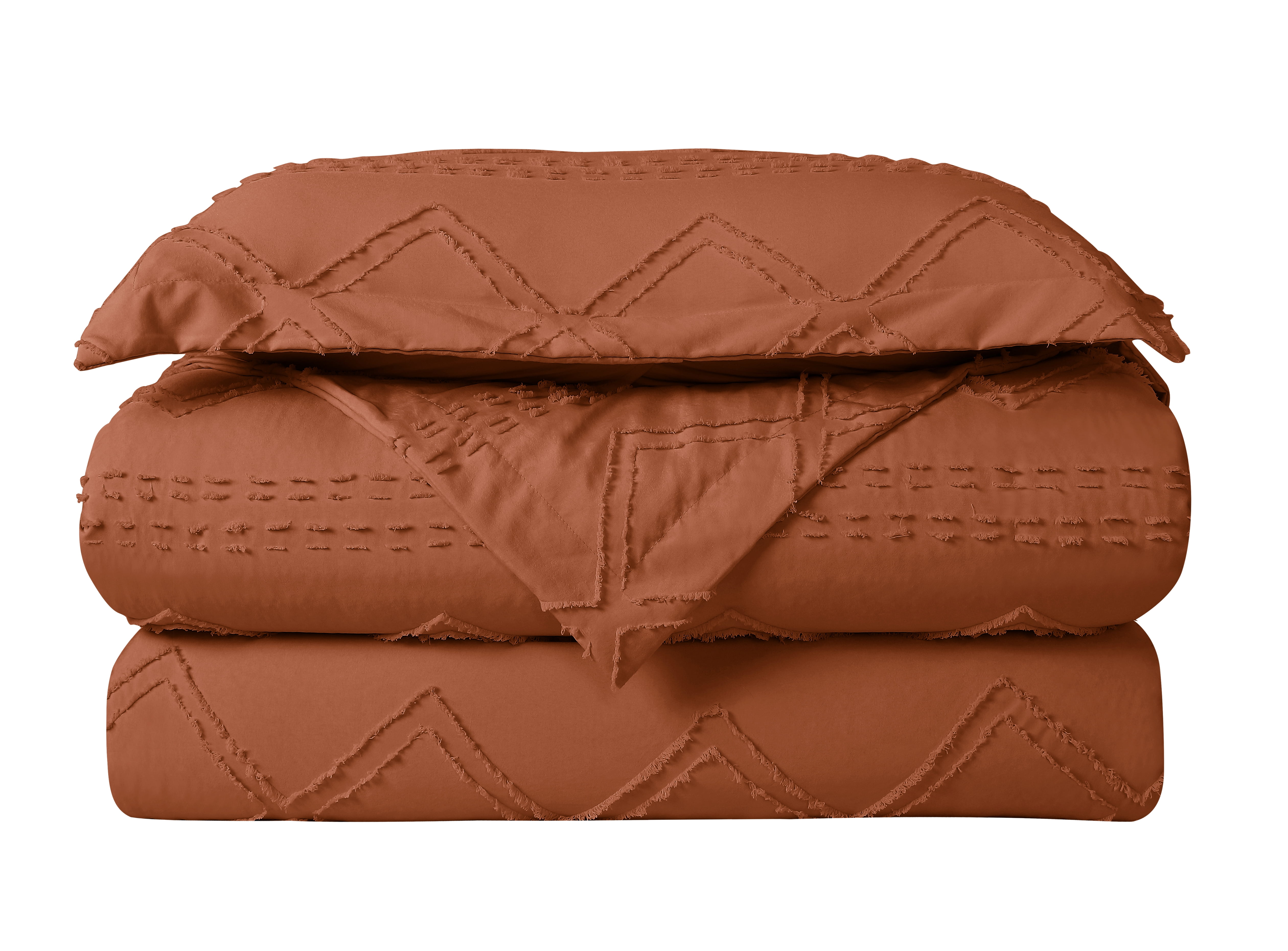 Ensemble de housse de couette à texture douce à motif losange Swift Home, literie toutes saisons avec fermeture éclair, avec taies d’oreiller, simple