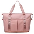 thumbnail image 1 of Meitianfacai Travel Duffel Bags for Women/Men Black Sport Duffel Bag Large Gym Tote Bag Weekend Shoulder Bag Overnight Bag Hospital Bag Carry On Luggage for Sport Gym Travel(Pink), 1 of 8