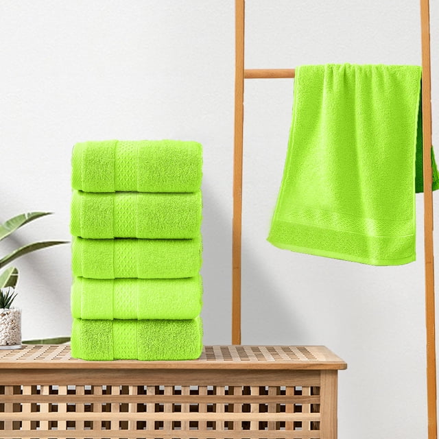 RXIRUCGD Cotton Broken Jacquards Multi Color Soft Absorbent Household Towels Washcloths