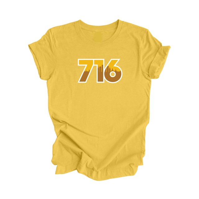 716 Buffalo New York USA Code Régional Skyline de la Ville Cadeau - T-Shirt Unisexe - Inspired X