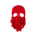 thumbnail image 1 of Knit Hat Warm Funny Tentacle Octopus Cthulhu Design, 1 of 1