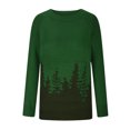thumbnail image 4 of Yuyuzo Winter Sweater for Women Crewneck Long Sleeve Color-Block Prints Ribbed Knit Pullover Fashion Tops, 4 of 6