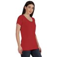 thumbnail image 2 of Inkmeso Inkmeso T-shirt à Encolure Dégagée pour Femmes à Manches Courtes d'Été, T-shirt Basique, 2 of 7