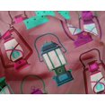 thumbnail image 5 of oneOone Silk Tabby Pink Fabric Retro Lantern Sewing Craft Projects Fabric Prints By Yard 42 Inch Wide, 5 of 5