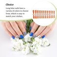 thumbnail image 4 of Fake Nail Set French Style Scratch Resistant Press-on Fingernails Full Cover Removable Trimble Adjustable Manicure Stickers Type 11, 4 of 7