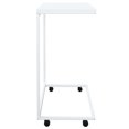 thumbnail image 2 of vidaXL Side Table with Wheels White 55x35x70 cm Engineered Wood, 2 of 4