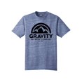 thumbnail image 1 of Gravity Outdoor Co. Tri-Blend Crewneck T-Shirt - Black Logo - Navy Heather - L, 1 of 1