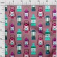 thumbnail image 3 of oneOone Tissu en Velours Rose Rétro Lanterne Matériel de Robe Tissu Imprimé Tissu au Mètre 58 Pouces de Large, 3 of 5
