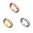 thumbnail image 3 of fastboy Adults Wedding Party Banquet Ceremony Ring Portable Lovers Alloy Modern Rings Simple Design Decoration Jewelry Rose Gold Size 5 1Set, 3 of 6