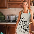 thumbnail image 1 of TIMIFIS Pockets Holds 1Pc Parent Adult The Family Kitchen Lovely Print Linen Family Aprons Kitchen Gadgets, 1 of 2