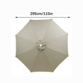 thumbnail image 2 of LSLJS Garden Umbrella Outdoor Stall Umbrella Beach Sun Umbrella Replacement Cloth 118 Inch Diameter with 8 Bones, Portable Windproof Compact Travel Umbrella, 2 of 4