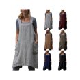 thumbnail image 3 of Faithtur Casual Vintage X Shape Back Sleeveless Cooking Apron with Pockets, 3 of 6
