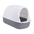 thumbnail image 2 of Cat Litter Box with Hood Kitty Litter Box with Lid Removable, Durable Closed Cat Gray, 2 of 8
