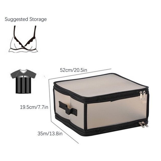 Rbaofujie Fabric Storage Bins Pp Plastic Storage Box, Foldable, Transparent Storage Box, Seven Piece Set, Clothing Sorting and Organizing Bag, Clothing Bag, Storage Bag Laundry Room Storage