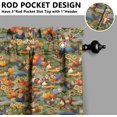 thumbnail image 2 of 1 Piece Chicken Kitchen Curtains and Valances Set for Windows Rooster Kitchen Window Curtains Over Sink Decor 18x54 in, 2 of 3