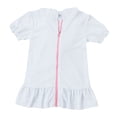 thumbnail image 4 of Birdeem Girls Swim Cover Up Kids Swimsuit Coverup Zip-Up Beach Bathing Suit Robe, 4 of 9