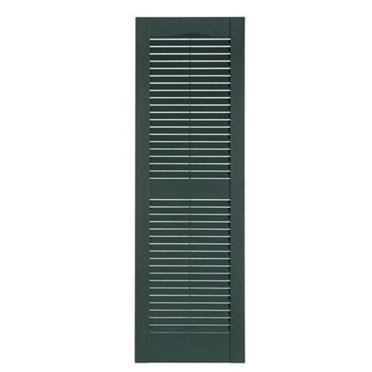 Perfect Shutters IL501571331 Premier Louver Exterior Decorative Shutter, Heritage Green - 15 x 71 in.