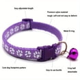 thumbnail image 2 of CNKOO 19pcs WhiskerSafe Reflective Cat Collars - Highly Visible  Secure  and Jingly with Safety Buckle and Bell - Ensure Kittys Safety and Visibility  Easy Identification  and Comfortable, 2 of 7