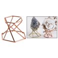 thumbnail image 3 of Chevalet Hexagonal Présentoir de Gemmes Décor Minéral Hexagone Rose Doré, 3 of 8