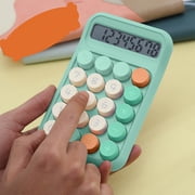 RRJ Dopamine Calculator 8-Digit Mini Portable Calculator, Cute Round Calculator For SchoolKidsOffice Finance, Basic Standard Desktop Calculator, Pocket Size Calculator For Home Study Adults