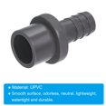 thumbnail image 4 of Unique Bargains UPVC Reducer Pipe Fitting 20mm OD 13mm Barbed, 8 Pack Straight Coupling Adapter Connector, Grey, 4 of 5