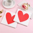 thumbnail image 4 of Birdeem Valentines Day Napkins,Paper Napkins for Party,Disposable Dinner Napkins with Festive Patterns,Ideal for Romantic Table Decorations,100 Count (5 Packs of 20), 4 of 6