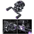thumbnail image 3 of Moulinet Baitcasting, Moulinet de Lancer, Baitcaster - Frein, Rapport de Vitesse 7,2:1, 2+ Roulements, Poignée Ergonomique Allongée - Moulinet de Pêche à l'Achigan, Droitier, 3 of 10