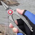 thumbnail image 4 of EGNMCR Camping & Randonnée Pinces de Route Intégrées en Alliage d'Aluminium Pinces de Pêche Multifonctionnelles wire cutter, 4 of 5