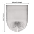 thumbnail image 3 of Curtain For Windows Polyester Fabric Panel Drapes，Cordless Pleated Window Shades Easy Install No Drill No Tools White/blue/black/br Light Filtering Blinds Size 23.6" W X 70.8" H Shower Ripple Fold, 3 of 4