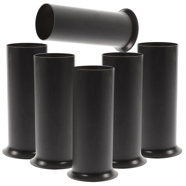 Milisten 6pcs Chandelier Lamp Base Sleeves Metal Candle Light Bulb Socket Covers Light Fixture