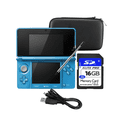 thumbnail image 1 of Nintendo 3DS Handheld Game Console Light Blue Bundle with Carrying Case & 16GB SD Card (Refurbished), 1 of 5