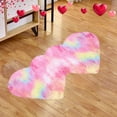 thumbnail image 1 of EGNMCR Valentine Day Decorations, Valentine's Day Fluffys Rugs For Bedroom 40X20In Machine Washable Living Room Rug Carpet Heart Shaped Bedside Rug Rugs Non Slip Carpet Mats Home Decor Polyester Rug, 1 of 6