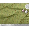 thumbnail image 2 of Soimoi Green Poly Georgette Fabric Rocket & You Are My Everything Text Fabric Prints By Yard 52 Inch Wide, 2 of 3