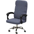 thumbnail image 1 of Office Chair Covers,Stretch Thick Computer Rotating Chair Cover with Zipper,for Office Desk Computer Chair Four Seasons(Metallic Gray,M), 1 of 5