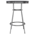 thumbnail image 3 of Winsome Summit Round Pub Table, Black & Chrome - 93030, 3 of 8
