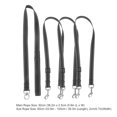 thumbnail image 2 of UPGRATOR Reflective Black Dog Leash Three Way Traction Rope with Elastic Nylon and Padded Handle for Walking Dogs, 2 of 6