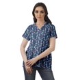 thumbnail image 2 of Moomaya Chemise Tunique Style Enveloppant pour Femmes en Coton Décontracté Col Classique Boutonné, 2 of 6