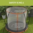 thumbnail image 4 of Soozier 10ft Trampoline Outdoor with Enclosure Net and Ladder, 4 of 9