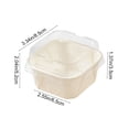 thumbnail image 3 of Birdeem Disposable Paper Takeout Boxes With Clear Lids, Square Bakery Packaging Containers for Desserts, Cakes, and Fruit, Bulk 50 Pack, 3 of 7