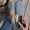 Light Blue, variant on Wensltd Black Flat Shoes for Women Casual Fashionable Brethable Solid Color Slip On Mesh Shoes